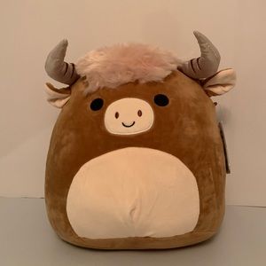 SQUISHMALLOW 12” Calton the Highland Cow